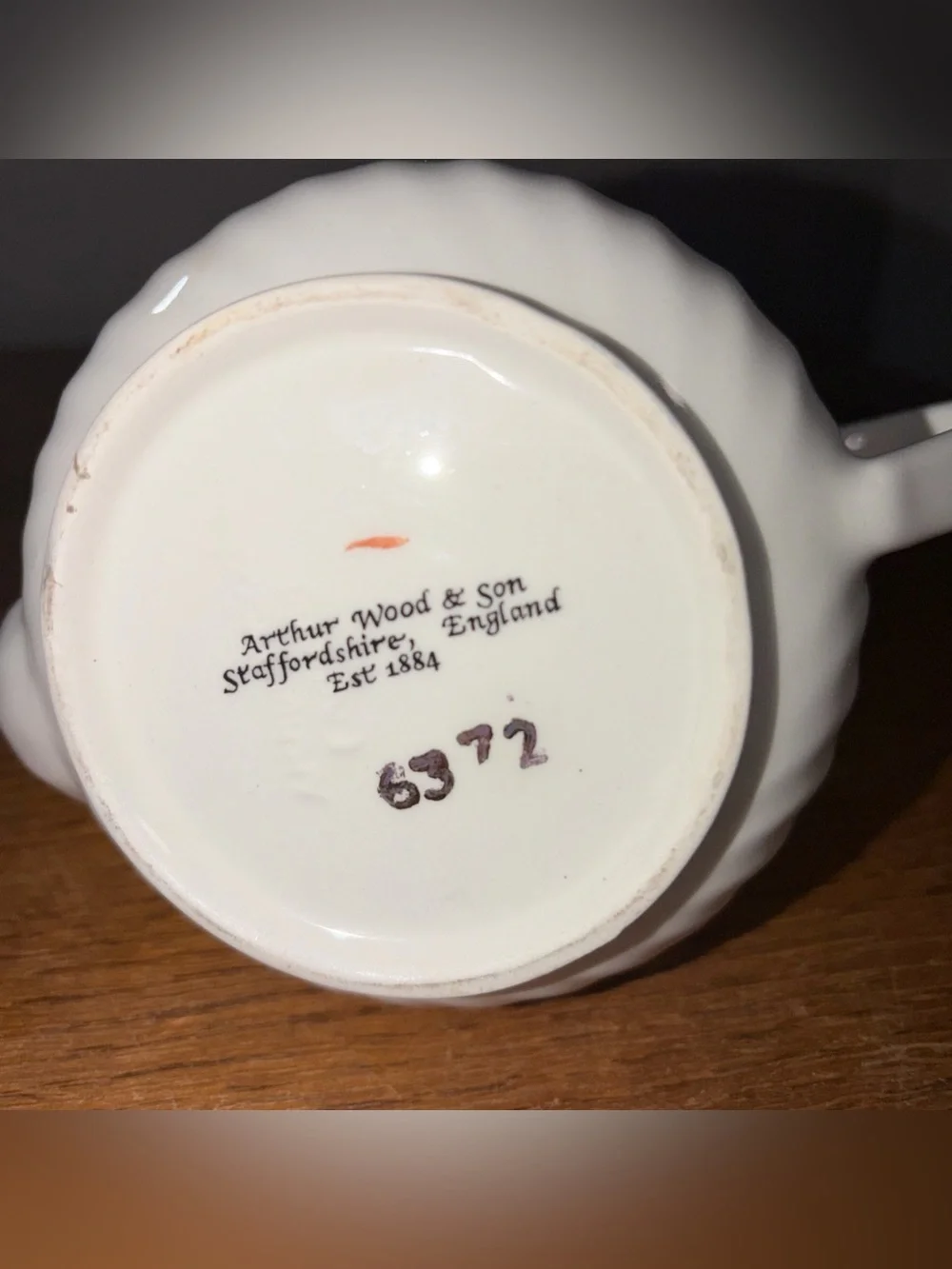 Arthur Wood & Son Staffordshire English Teapot with  flowers